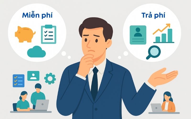 Việc lựa chọn phần mềm miễn phí hay trả phí phụ thuộc vào giai đoạn phát triển và định hướng chiến lược của trung tâm. Việc lựa chọn phần mềm miễn phí hay trả phí phụ thuộc vào giai đoạn phát triển và định hướng chiến lược của trung tâm.