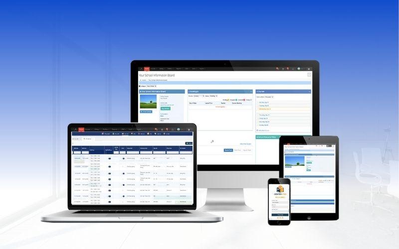 Giao diện trực quan của phần mềm quản lý trung tâm Giao diện trực quan của phần mềm quản lý trung tâm