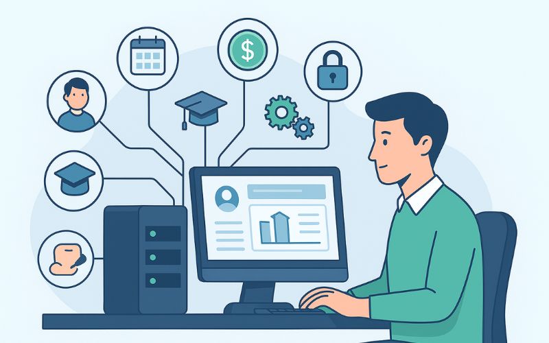 Mô hình mua phần mềm quản lý trung tâm (On-premise/License). Mô hình mua phần mềm quản lý trung tâm (On-premise/License).