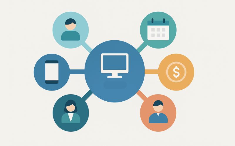 Một hệ thống quản lý trung tâm toàn diện thường được cấu thành từ nhiều nhóm chức năng khác nhau. Một hệ thống quản lý trung tâm toàn diện thường được cấu thành từ nhiều nhóm chức năng khác nhau.