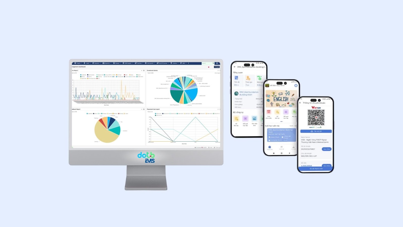 Phần mềm quản lý trung tâm DotB (EMS) Phần mềm quản lý trung tâm DotB (EMS)