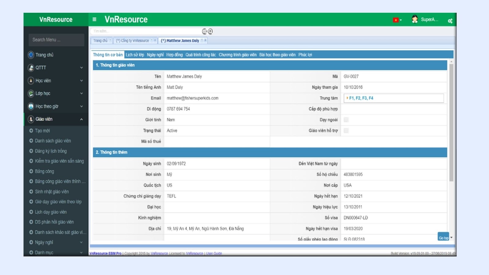 Phần mềm quản lý đào tạo VnResource EBM Pro Phần mềm quản lý đào tạo VnResource EBM Pro