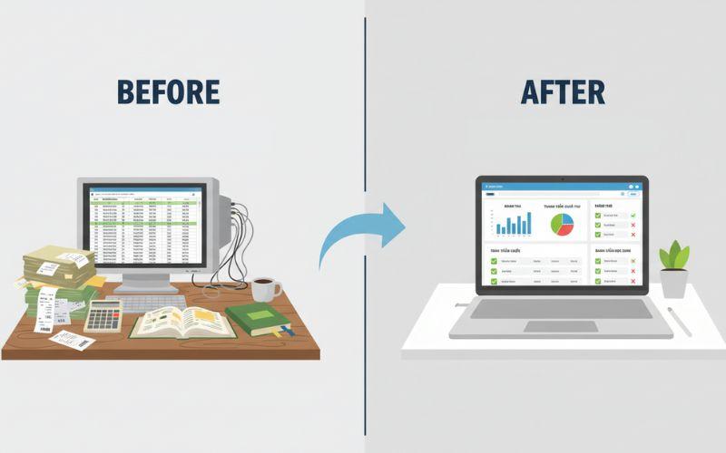 Lợi ích phần mềm quản lý học phí trung tâm Lợi ích phần mềm quản lý học phí trung tâm