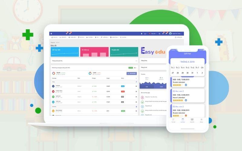 Phần mềm quản lý trung tâm Easy Edu Phần mềm quản lý trung tâm Easy Edu