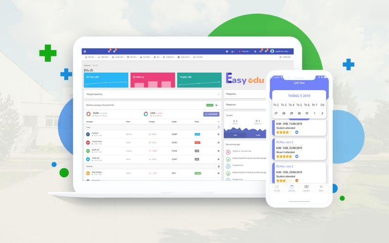 Phần mềm quản lý trung tâm Easy Edu Phần mềm quản lý trung tâm Easy Edu
