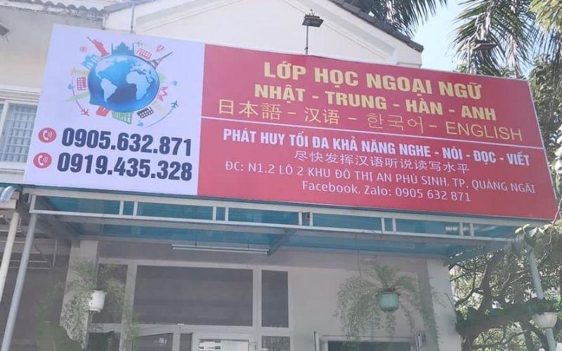 Trung tâm dạy tiếng Trung – Hàn – Nhật Quảng Ngãi Trung tâm dạy tiếng Trung – Hàn – Nhật Quảng Ngãi